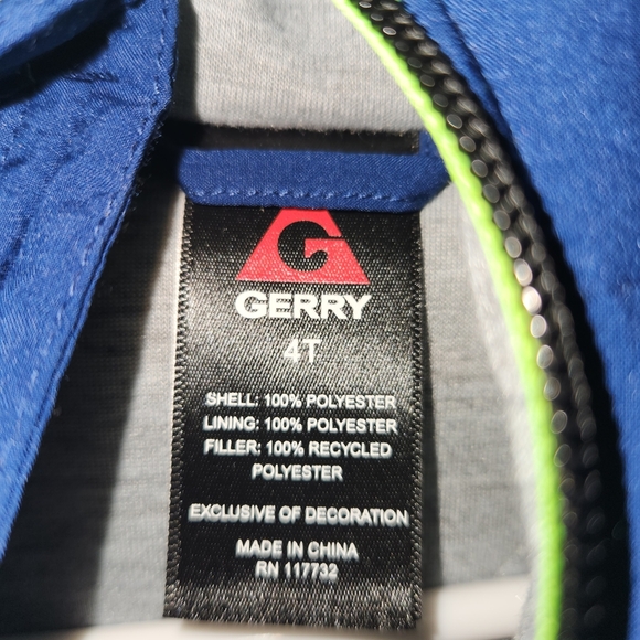 Gerry Weber Sporty Blue and Green Puffer Coat - Picture 6 of 9